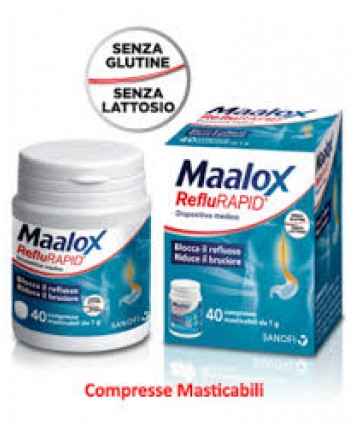 MAALOX REFLURAPID 40 COMPRESSE MASTICABILI